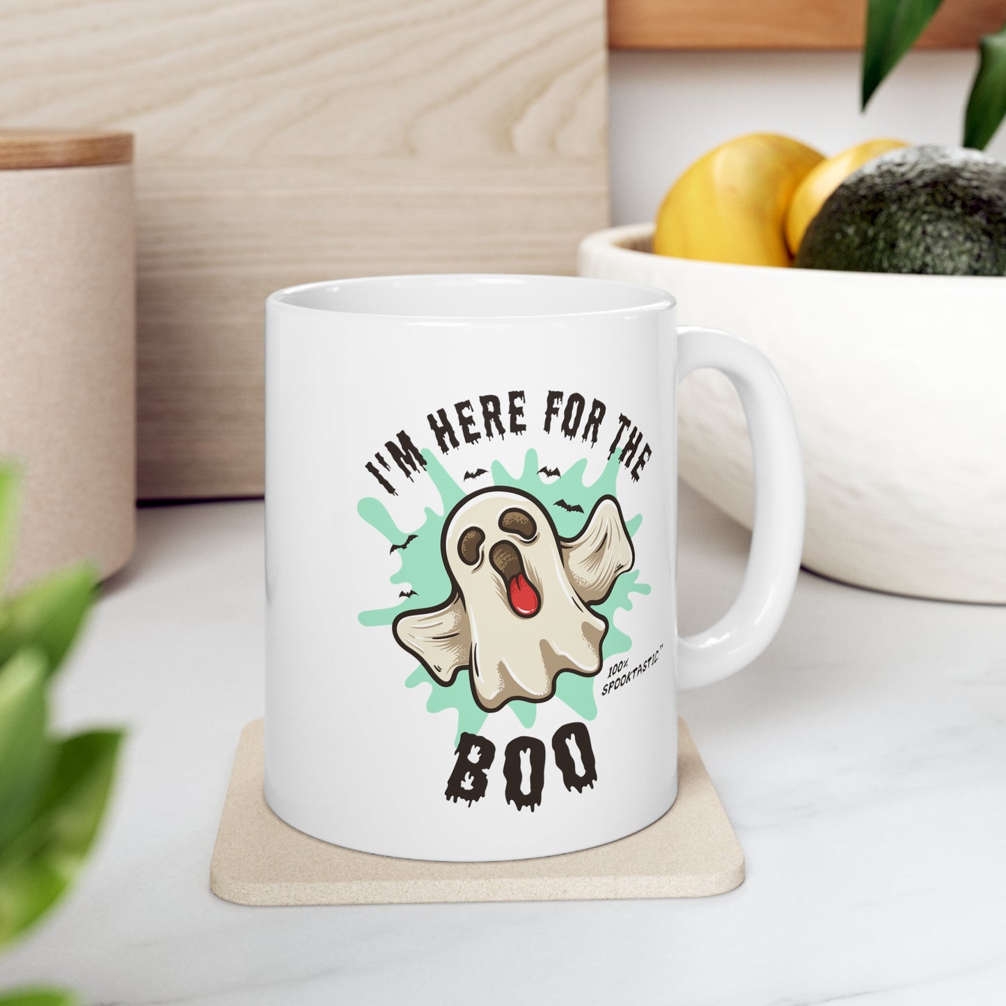 Here for the Boo Ceramic Halloween Mug 11oz