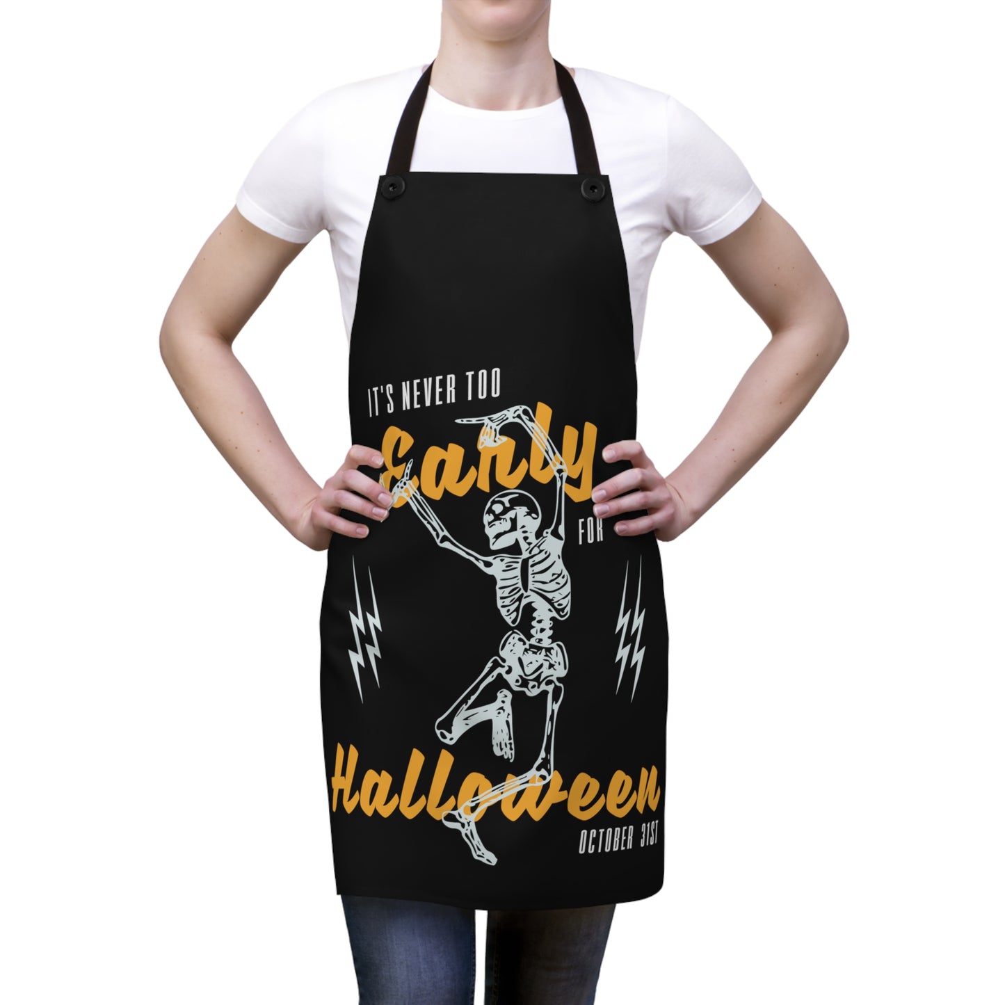 It's Never To Early for Halloween Baking Apron (AOP)