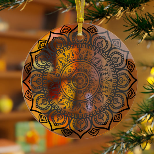 Mandala Glass Ornament for All Occasions