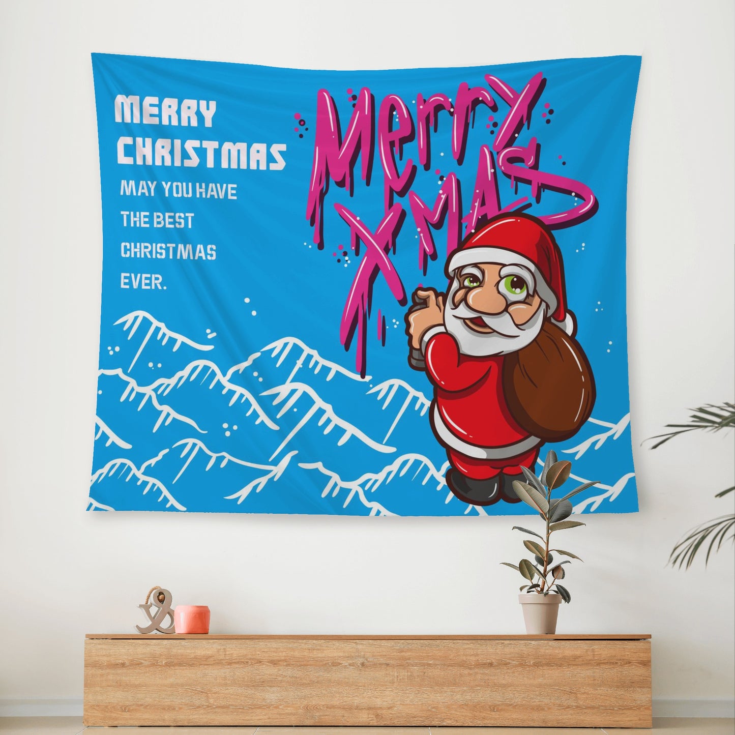 A Great Classroom Addition With a Christmas Wish Wall Tapestry