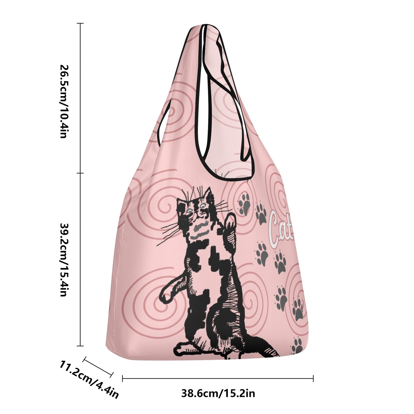 Cat Love Reuseable 3 Pack of Grocery Bags