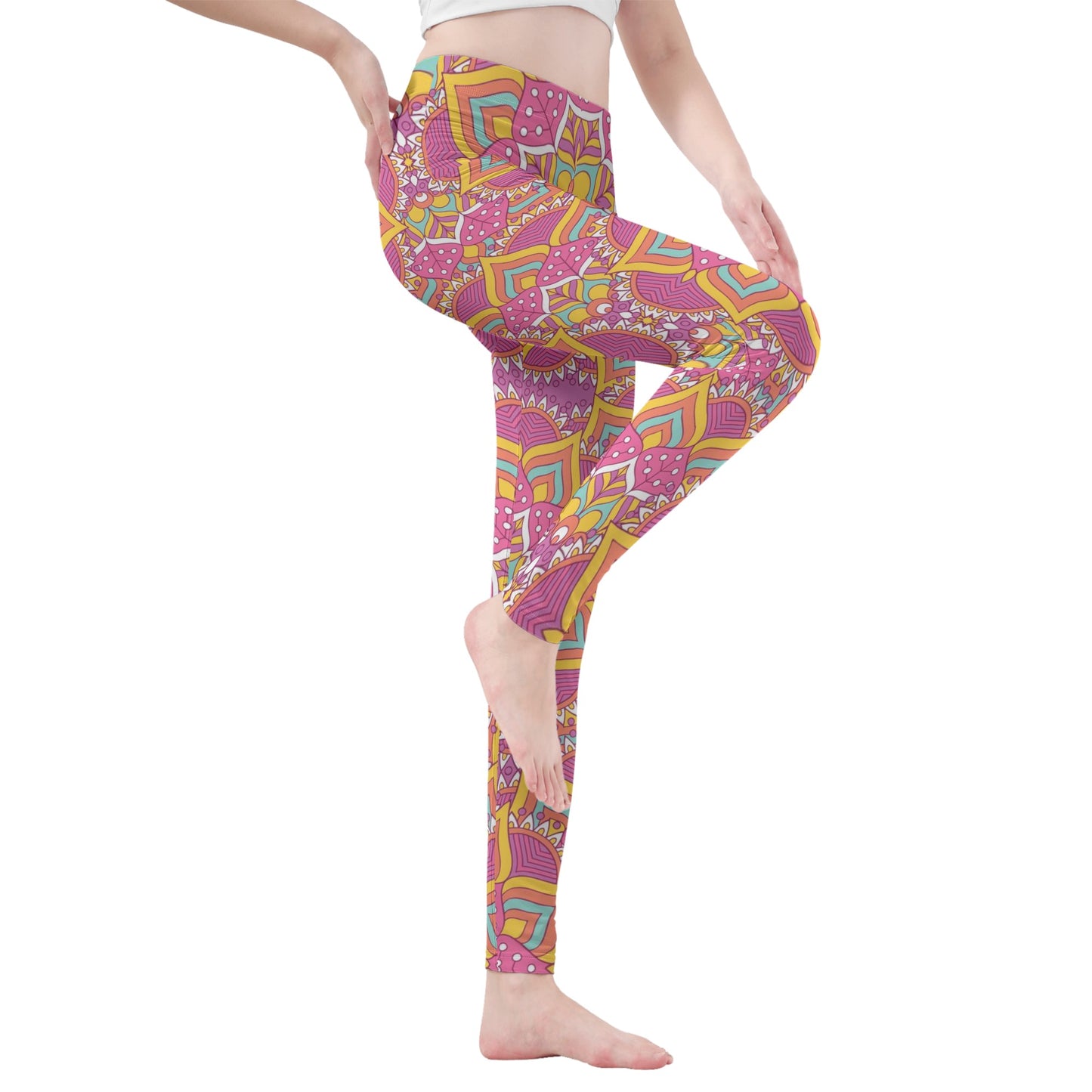 Pastel Multi-Color Womens Leggings that provide a perfect fit