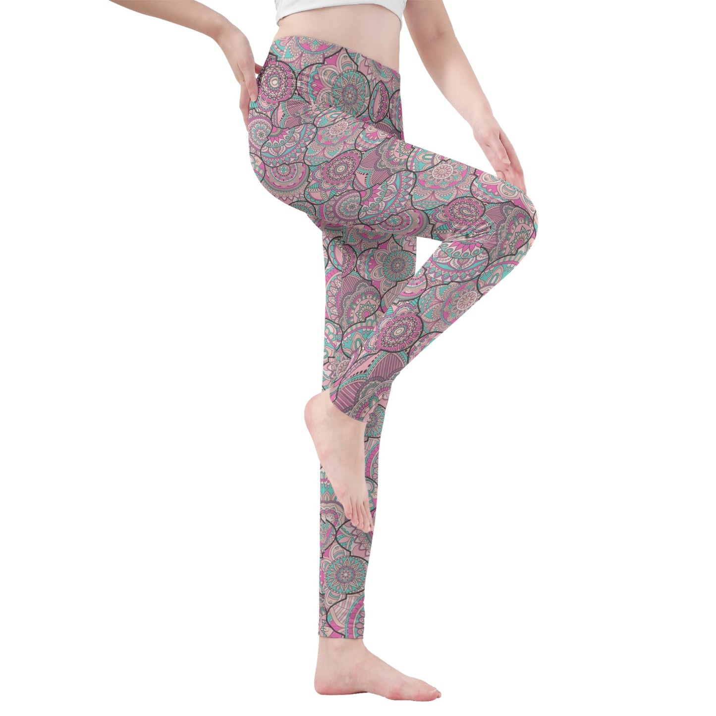 Pastel Tapestry 4 Season Womens Leggings that provide a perfect fit
