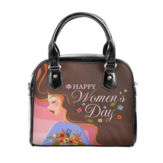 Sporty Happy Womens Day  PU Shoulder Handbag