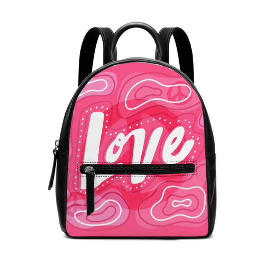 Glowing Pink Back to School  PU Backpack