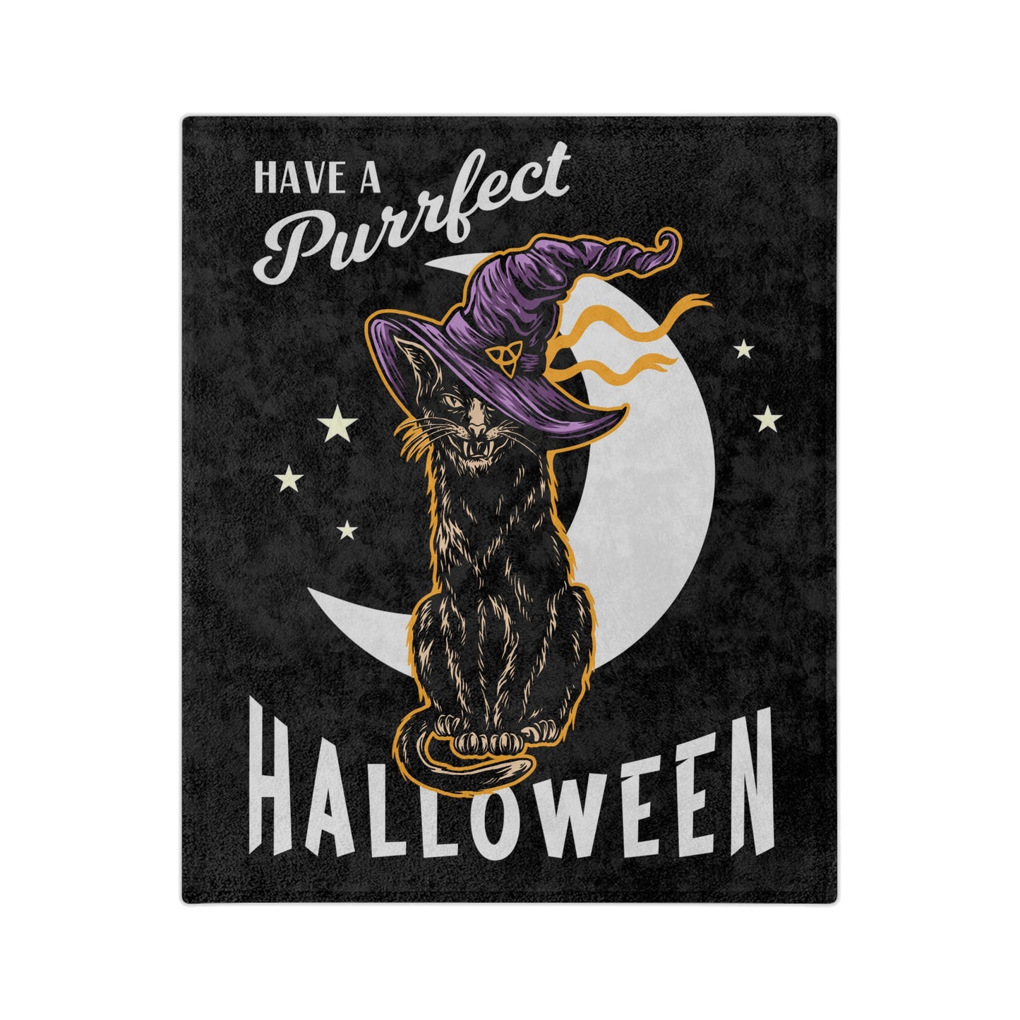 Have a Perfect Halloween Velveteen Minky Blanket