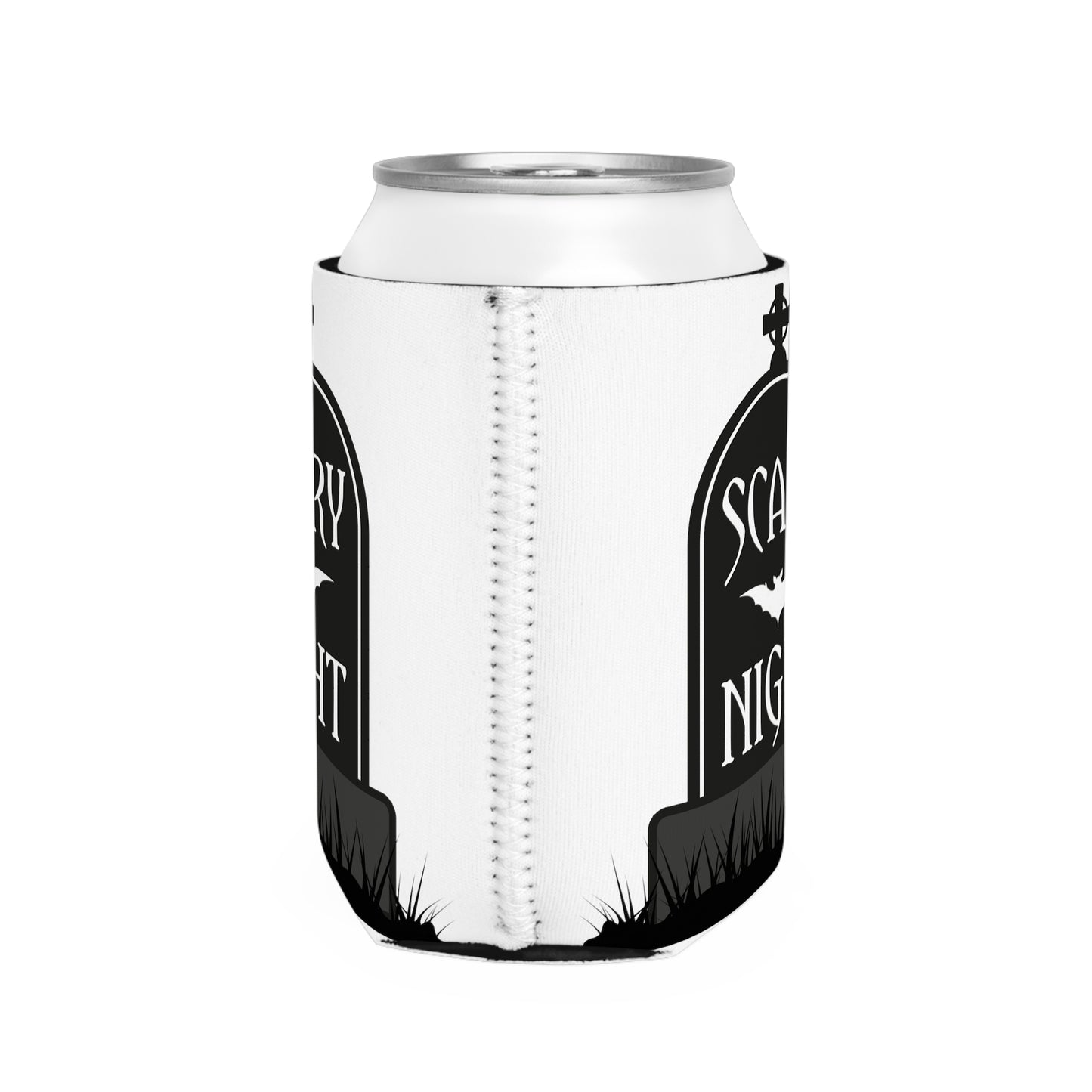 Halloween Scary Night Can Cooler Sleeve