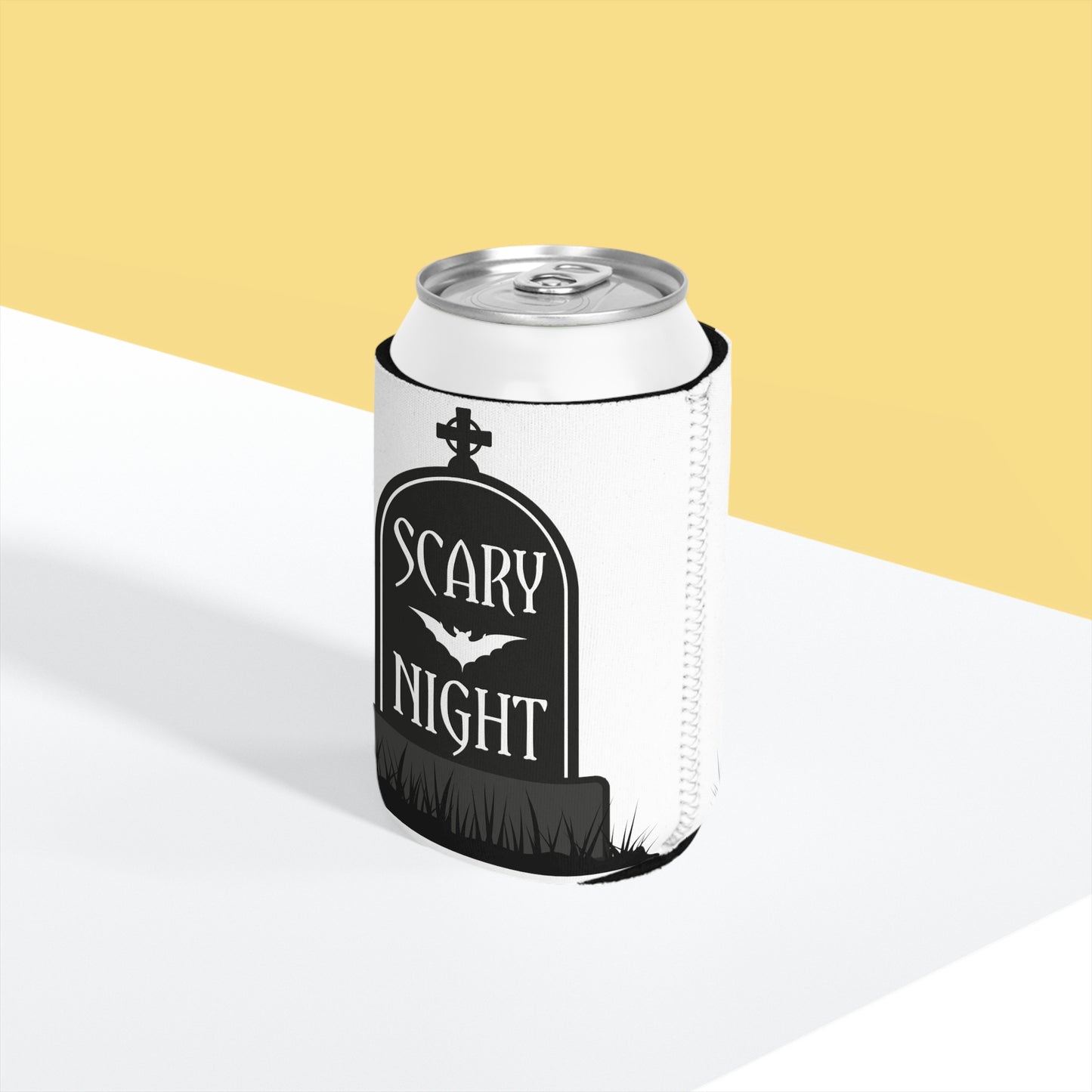 Halloween Scary Night Can Cooler Sleeve