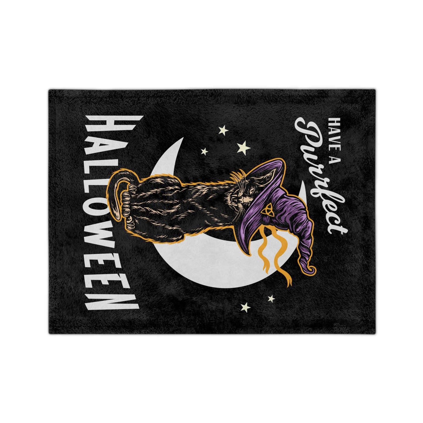 Have a Perfect Halloween Velveteen Minky Blanket