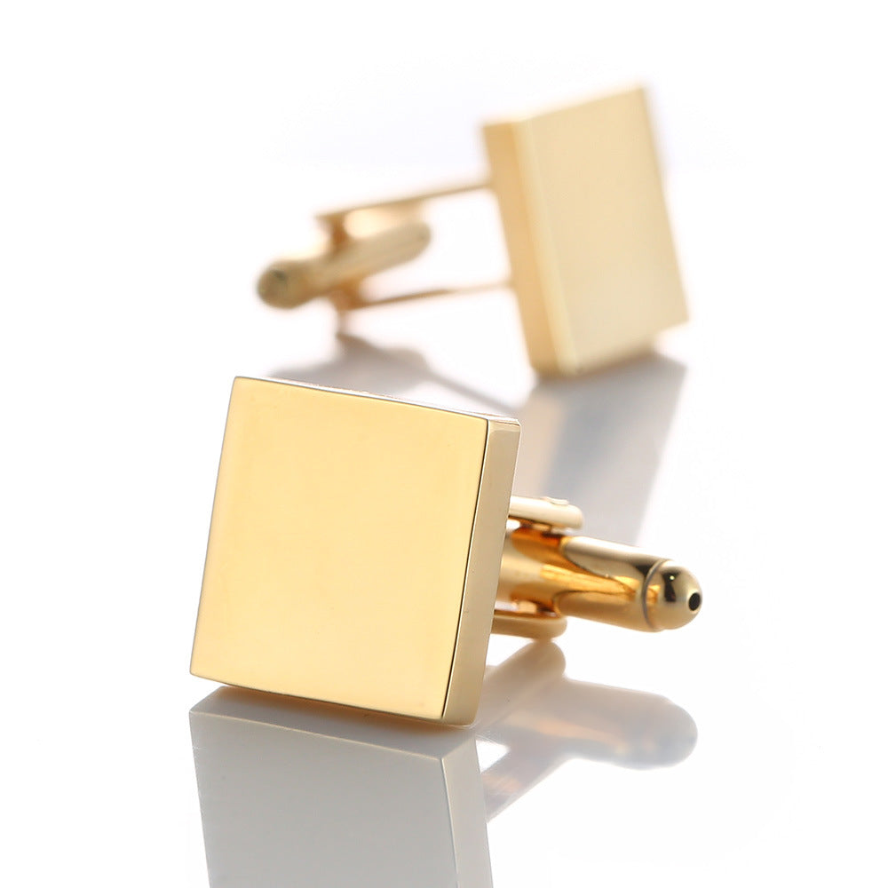 High Gloss Cufflinks Available in 4 Styles that Can Be Engraved
