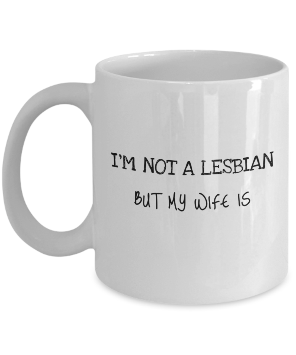 Lgbt++ Lesbian Wife Pride Mug White/Black in 2 sizes