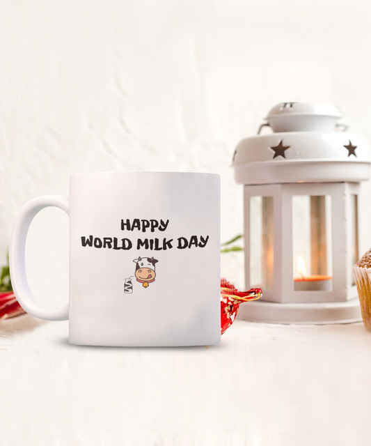 Cute"World Milk Day" Cute And Comical Cow Mug Available in 2 Sizes