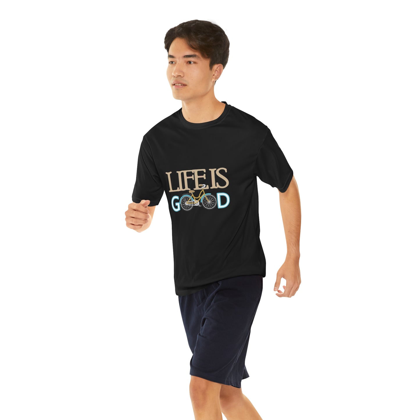 Life is Good Men's Performance T-Shirt Moisture Wicking, Anti-Microbial