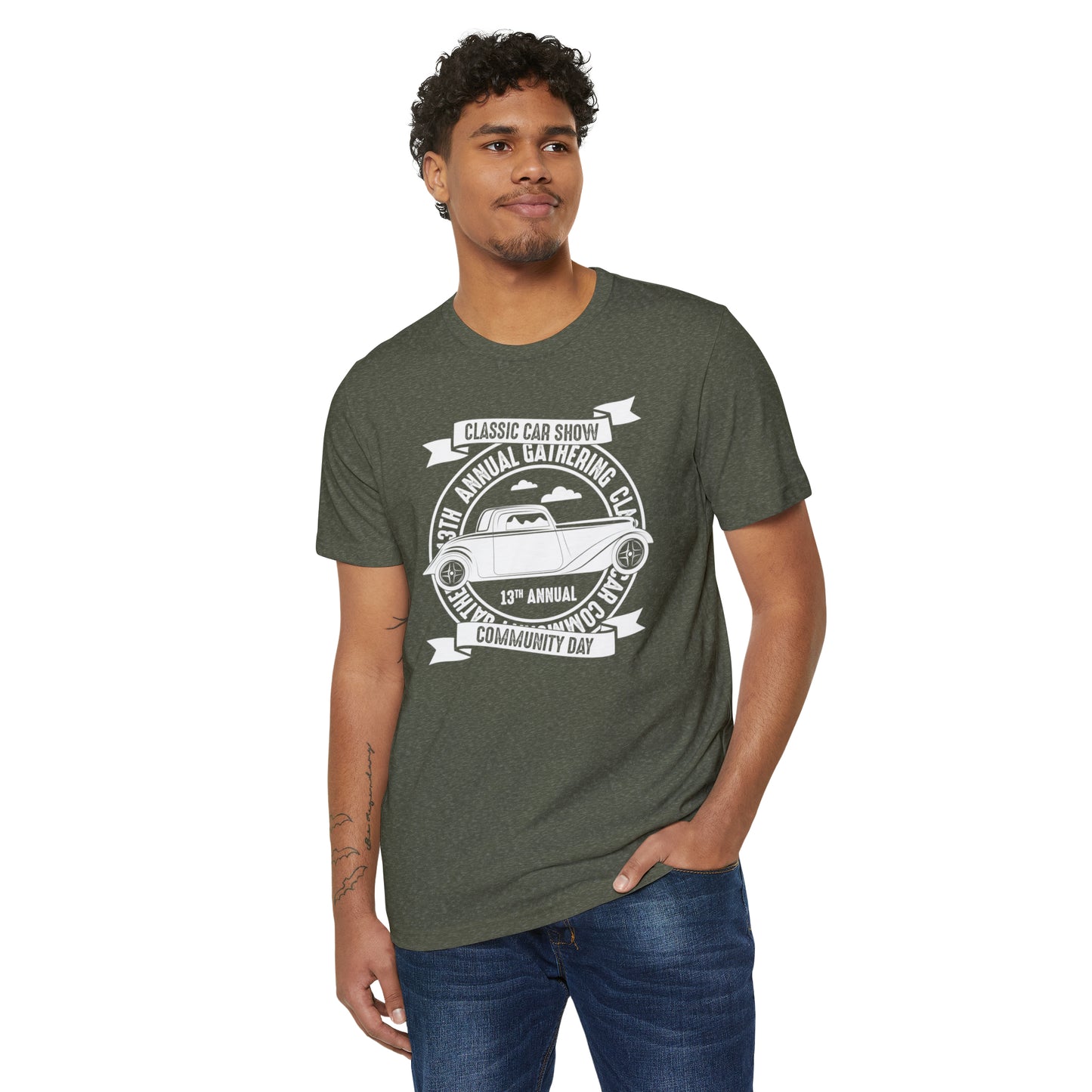 Classic Car Show Recycled Organic T-Shirt