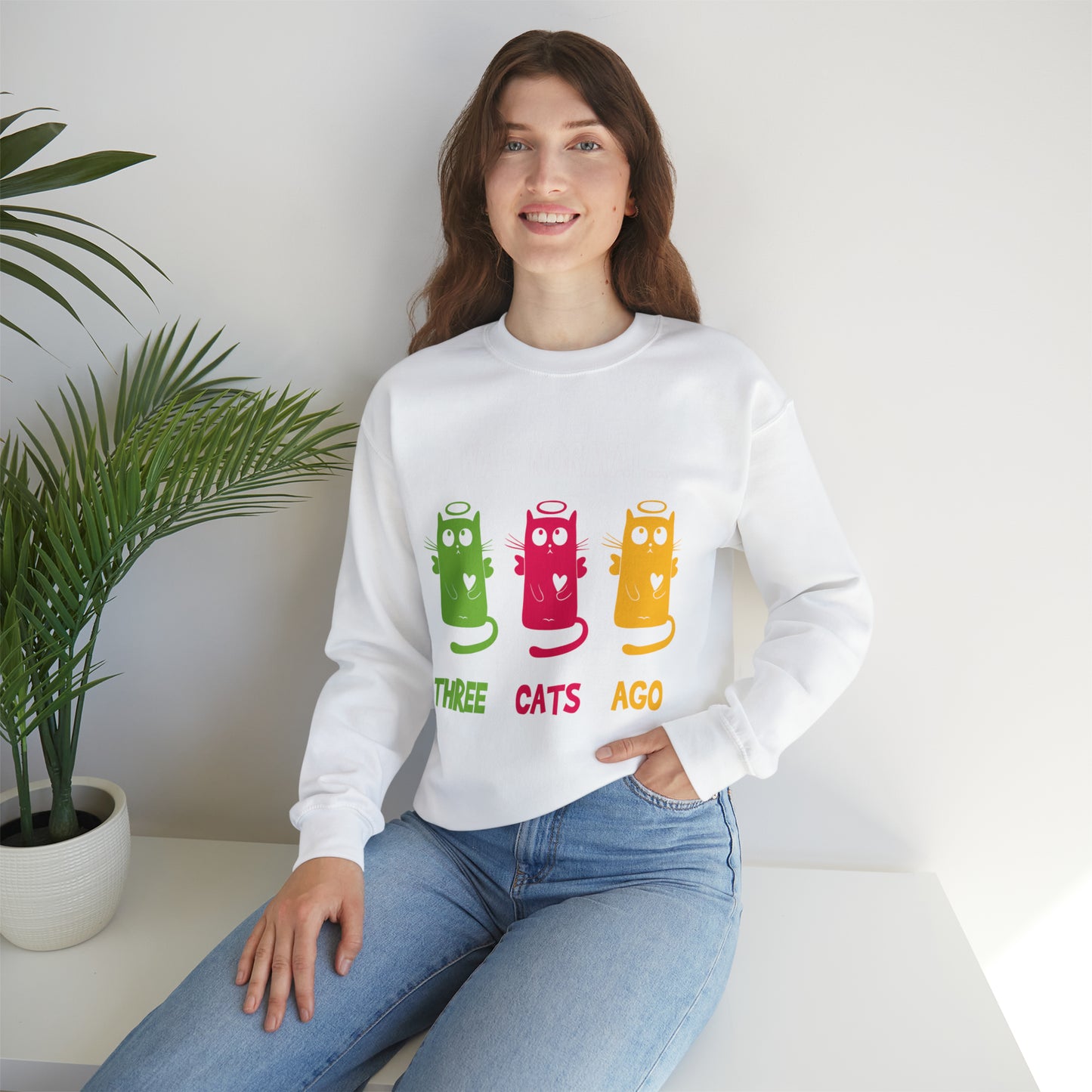 Cat  Sweaters for the Cat Lovers Heavy Blend™ Crewneck Sweatshirt