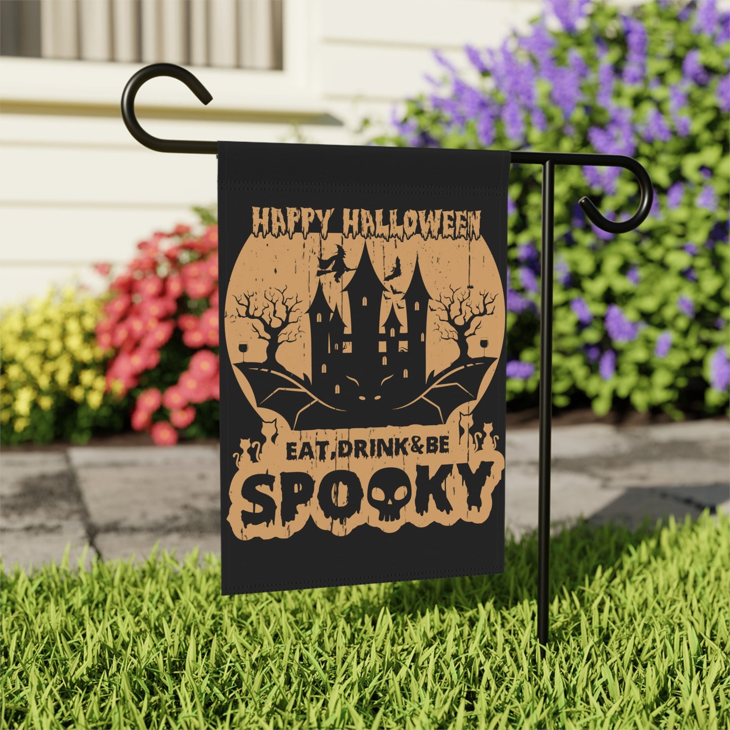 Eat Drink and be Spooky Halloween Garden & House Banner