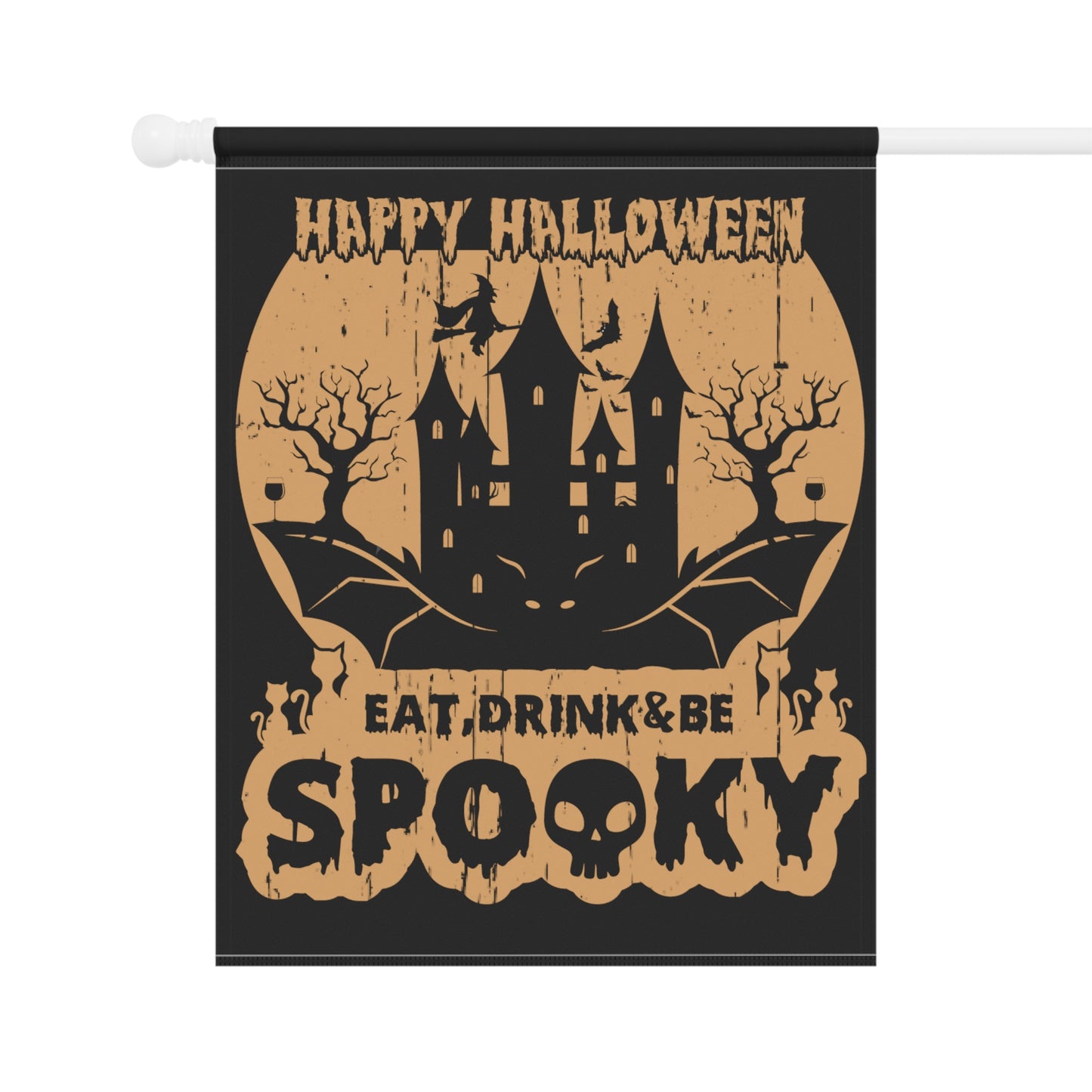 Eat Drink and be Spooky Halloween Garden & House Banner