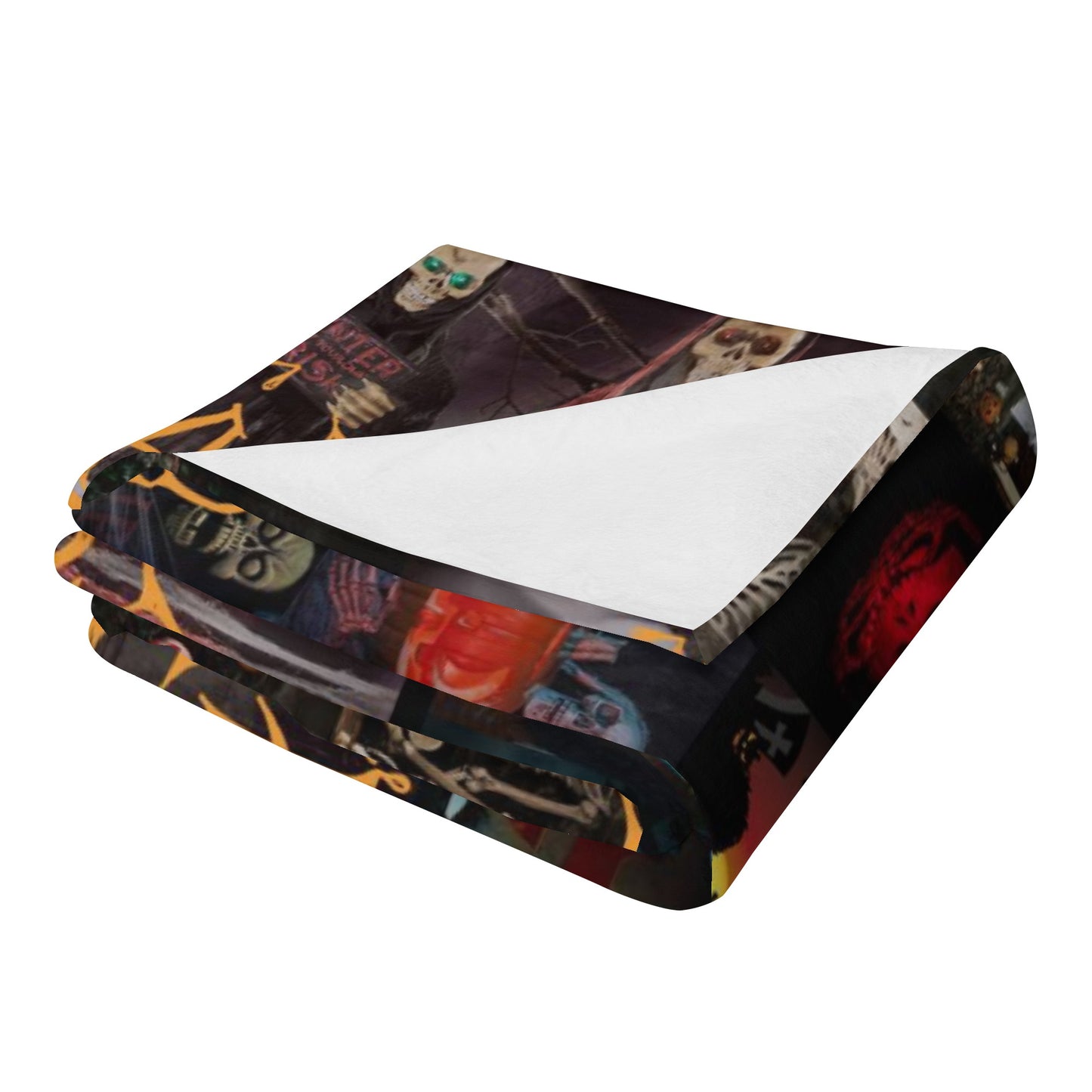 A Halloween Party Vertical Flannel Breathable Blanket 4 Sizes