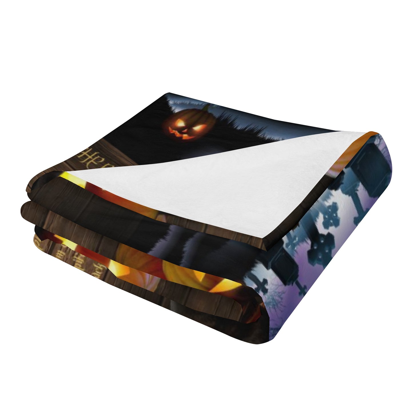 The Black Cat Curse Vertical Flannel Breathable Blanket 4 Sizes