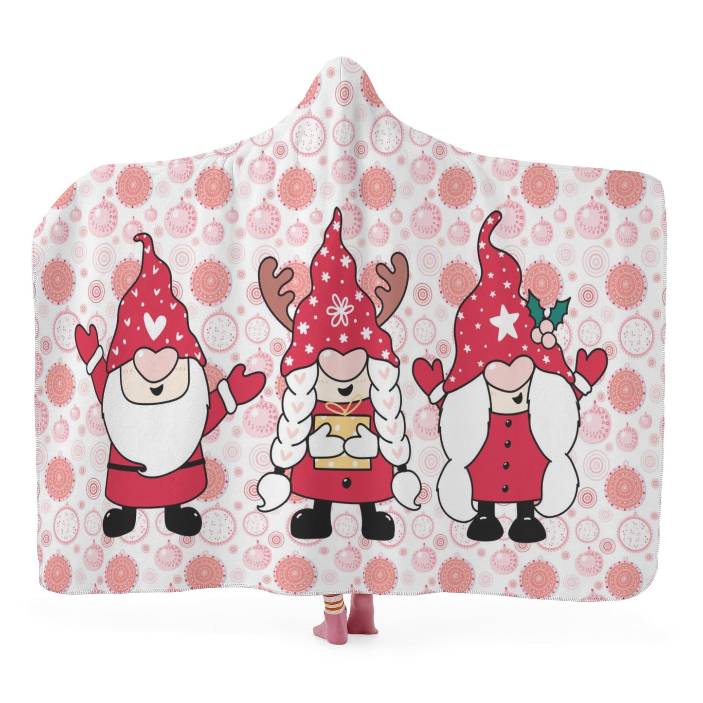 For the Love of Gnomes Hooded Blanket