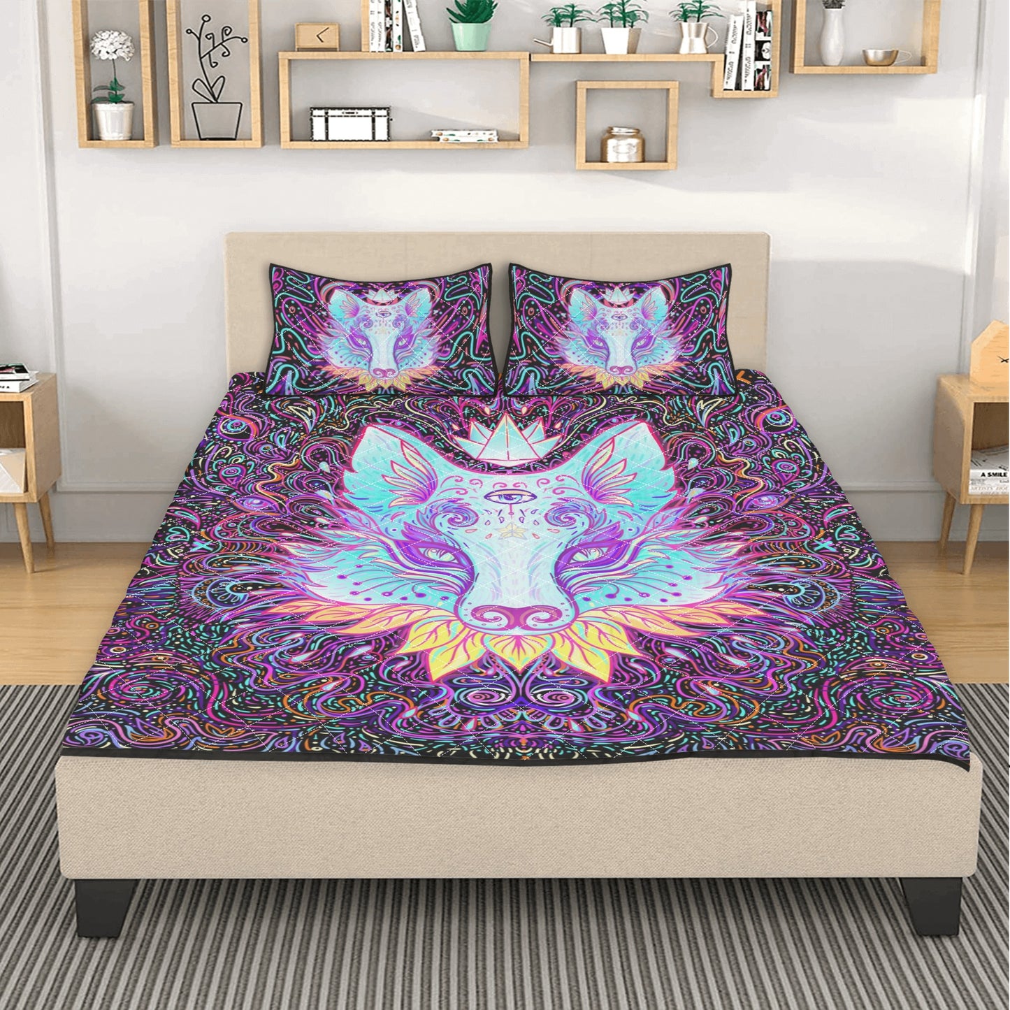 Mystic Fox Quilt Bed Set