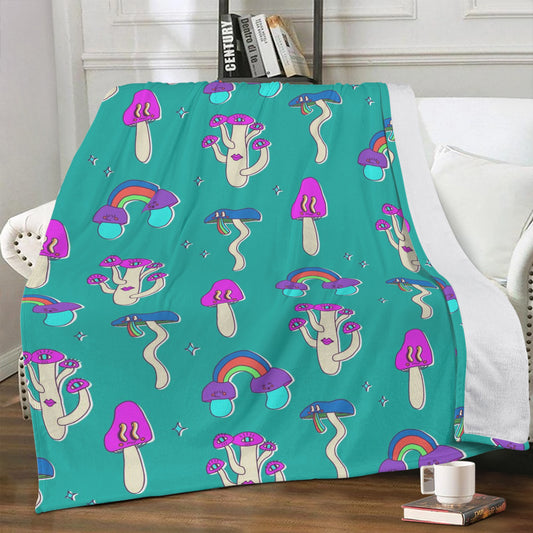 Taste the Rainbow with this Psychedelic Fleece Blanket