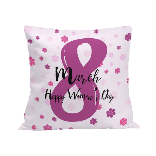Beautiful Pink March 8 Womens Day Pillow Cover A Gift That Says I Care