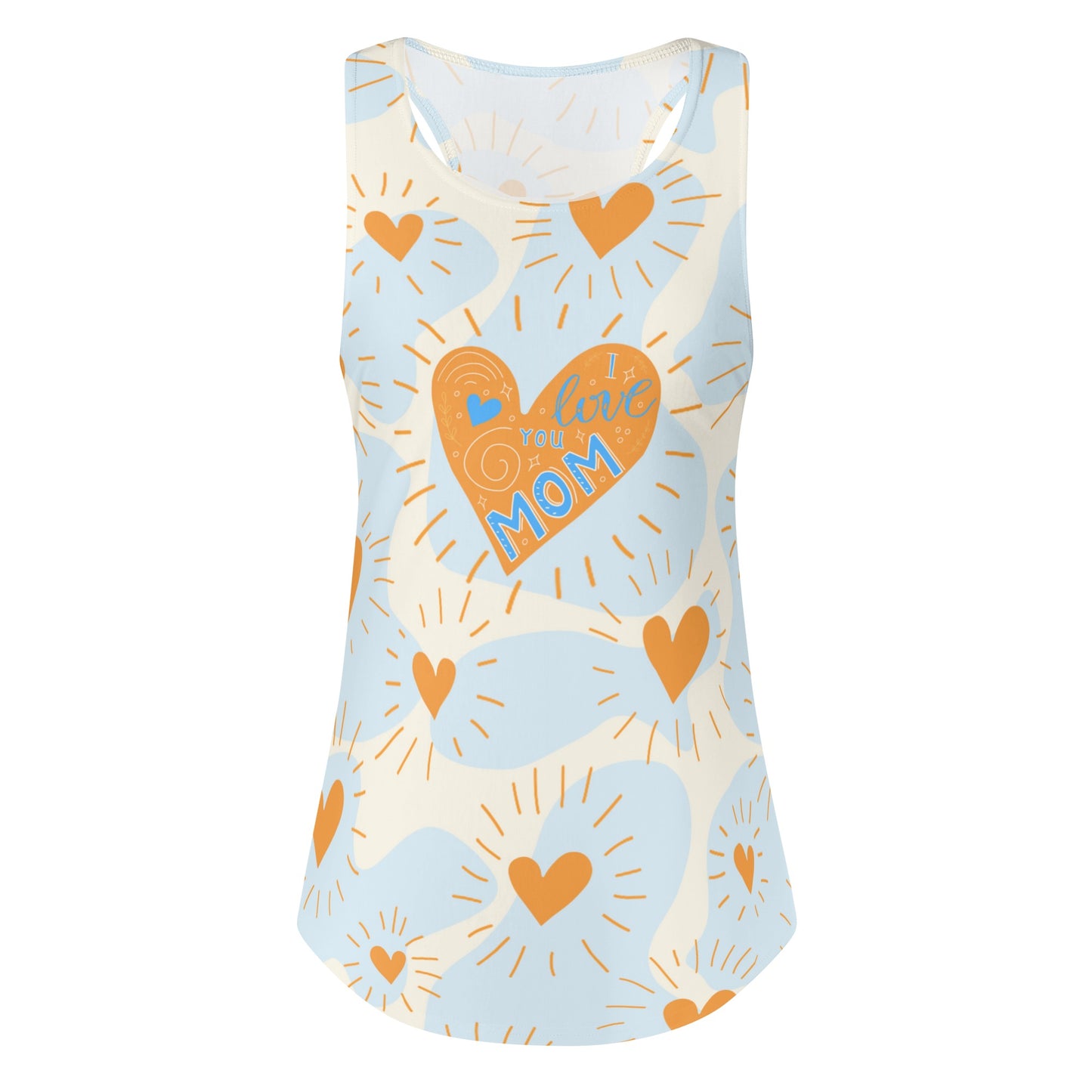 I Love You Mom Womens All Over Print Tank Top