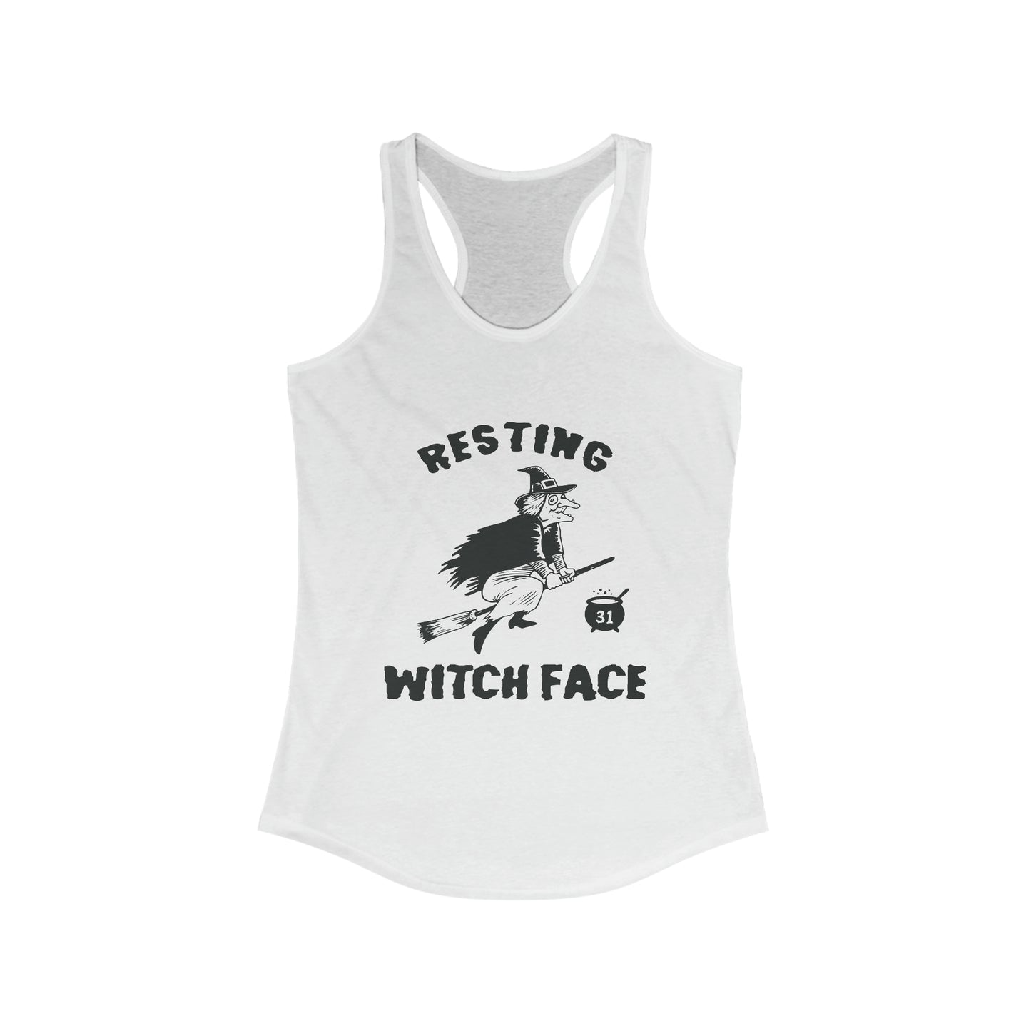 Resting Witch Face Women's Ideal Racerback Tank