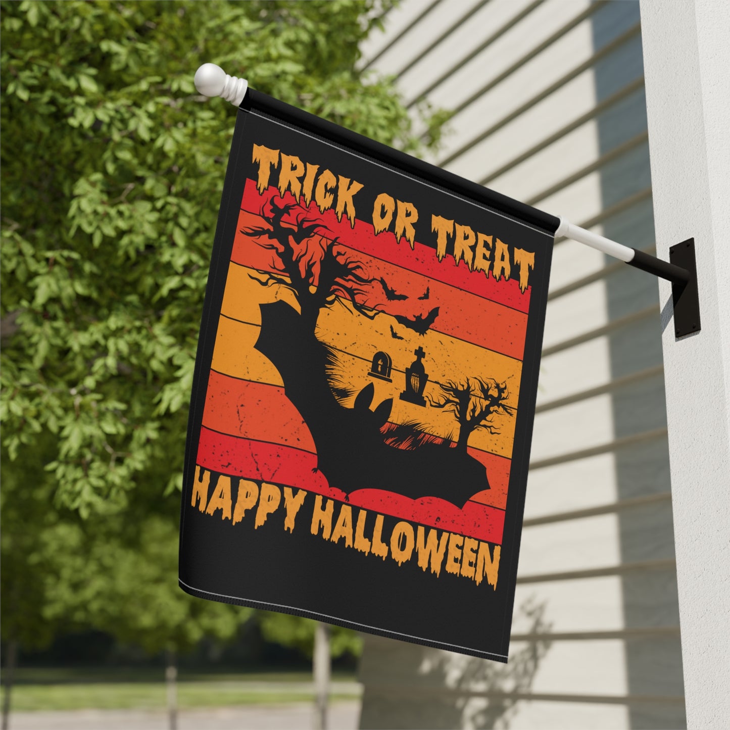 Trick or Treat Happy Halloween Party Banner To Let the Goblins Know Where It's At.