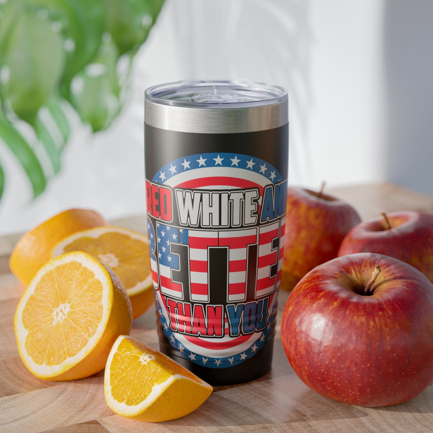 Red, White And Better Than You Ringneck Tumbler, 20oz for the USA Patriot