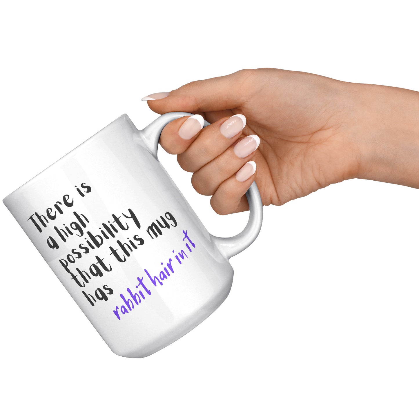 Comical Mug for the Rabbit Lover that Loves Coffee as Well