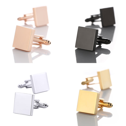 High Gloss Cufflinks Available in 4 Styles that Can Be Engraved