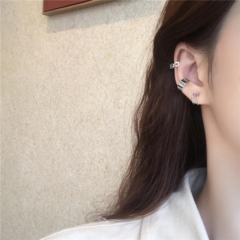 Super Fairy No pierced Ear Bone Clip Three-Piece Stud Earrings