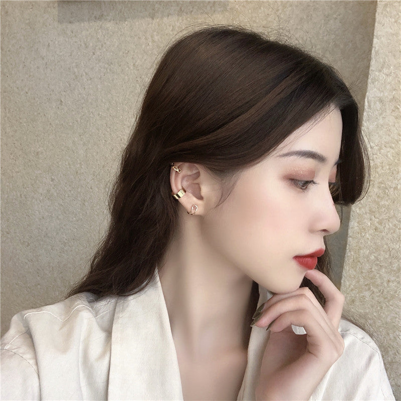 Super Fairy No pierced Ear Bone Clip Three-Piece Stud Earrings
