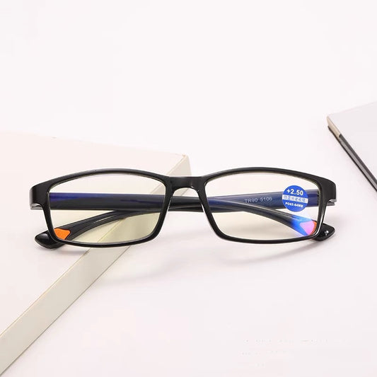 Ultralight Anti-Blue Light Reading Glasses HD Auto Zoom