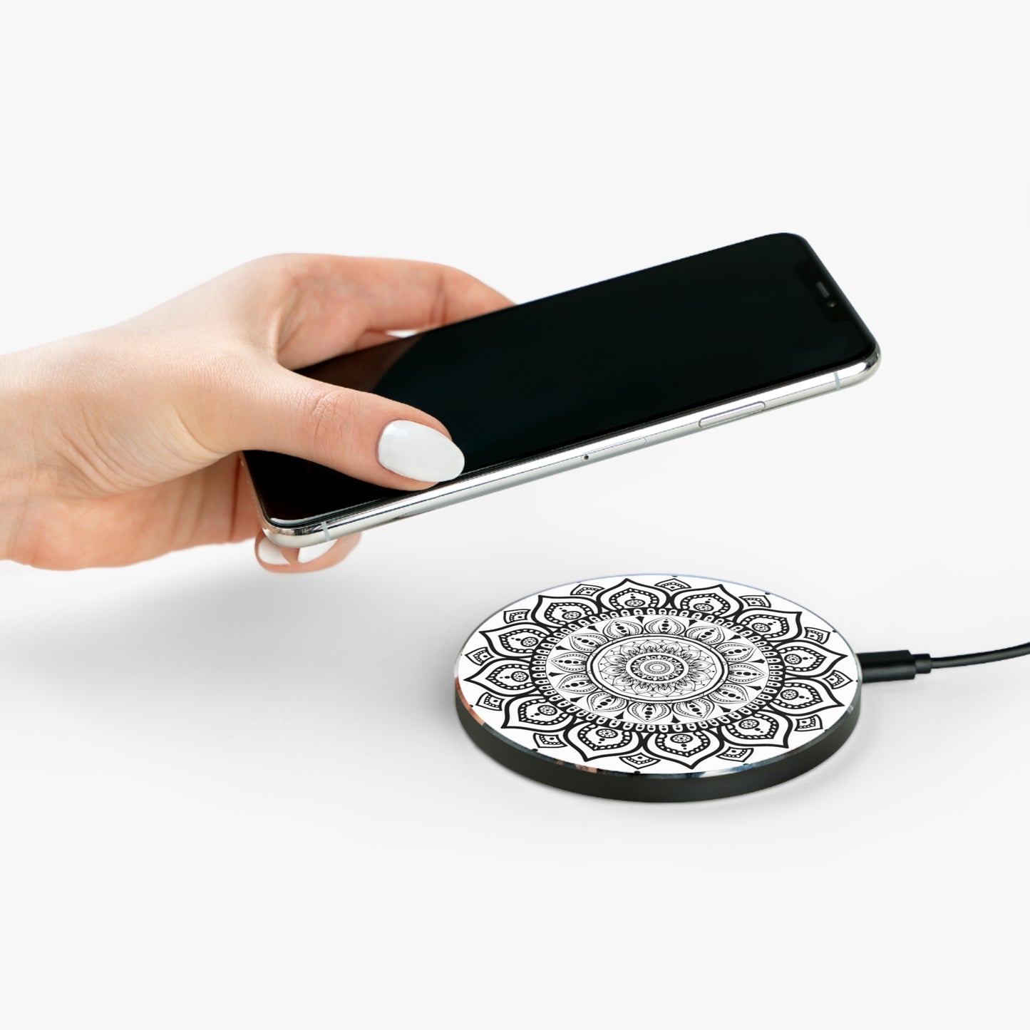 Wireless Charger With Beautiful Mandala Design