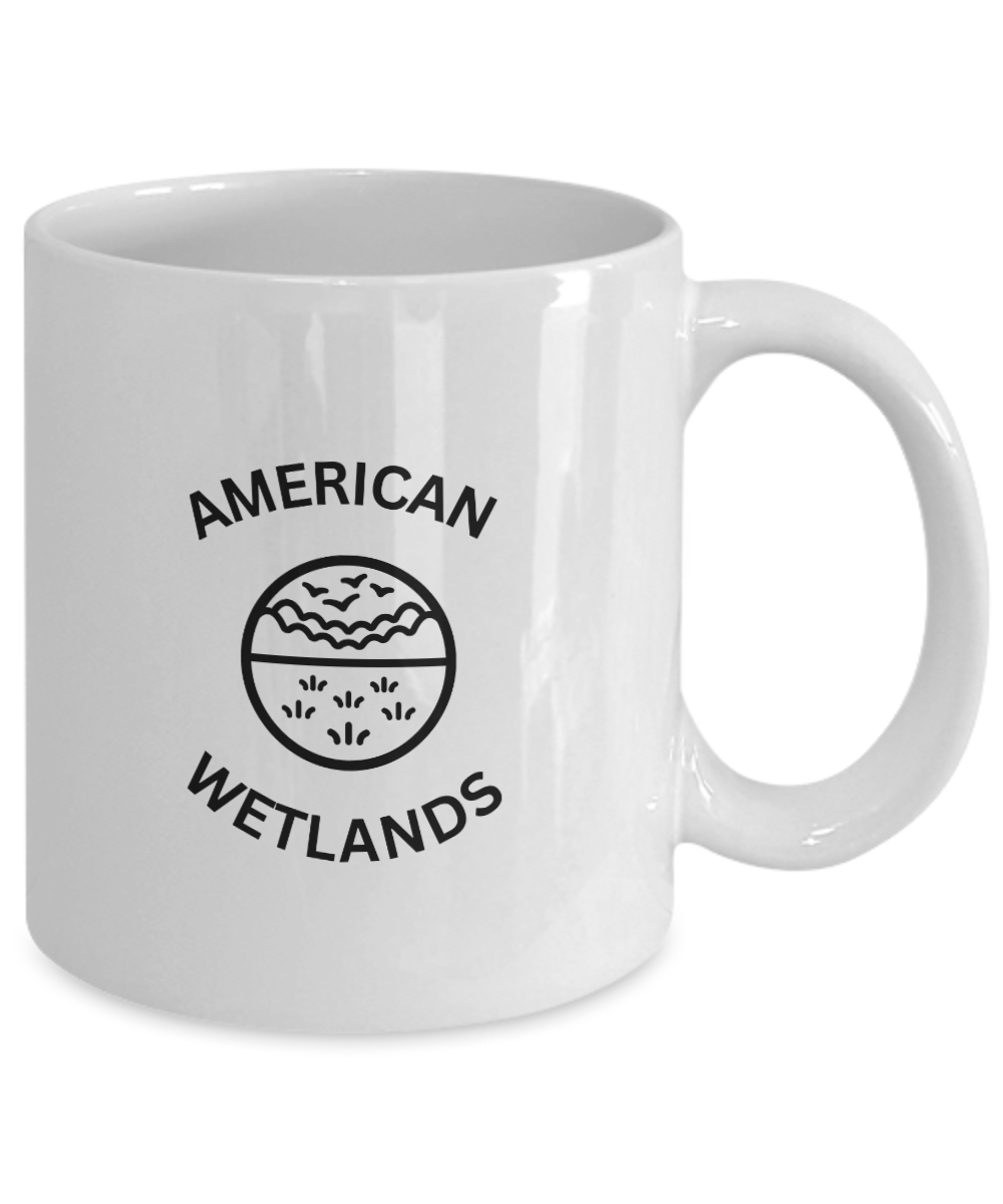 Celebrate Awareness In May With This Charming "American Wetlands" Mug White/Black