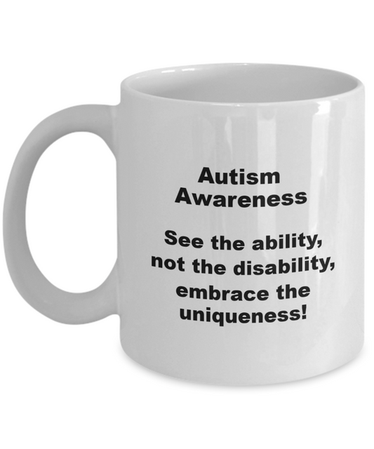 Autism Awareness Month, Black/White Two Sizes to Pick From