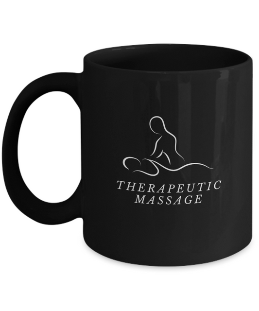 Awareness Day, Thank a Therapeutic Massage Therapist Today With a Simple Black/White Mug Available In 2 Sizes