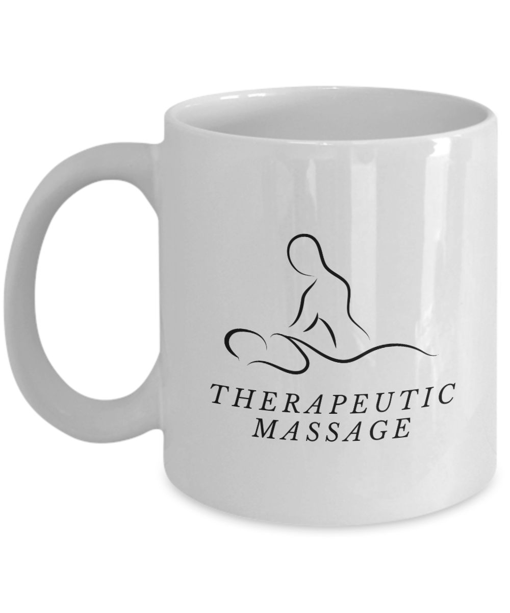 Awareness Day,  Thank A Therapeutic Massage Therapist Today With A Simple White/Black Mug Available In 2 Sizes