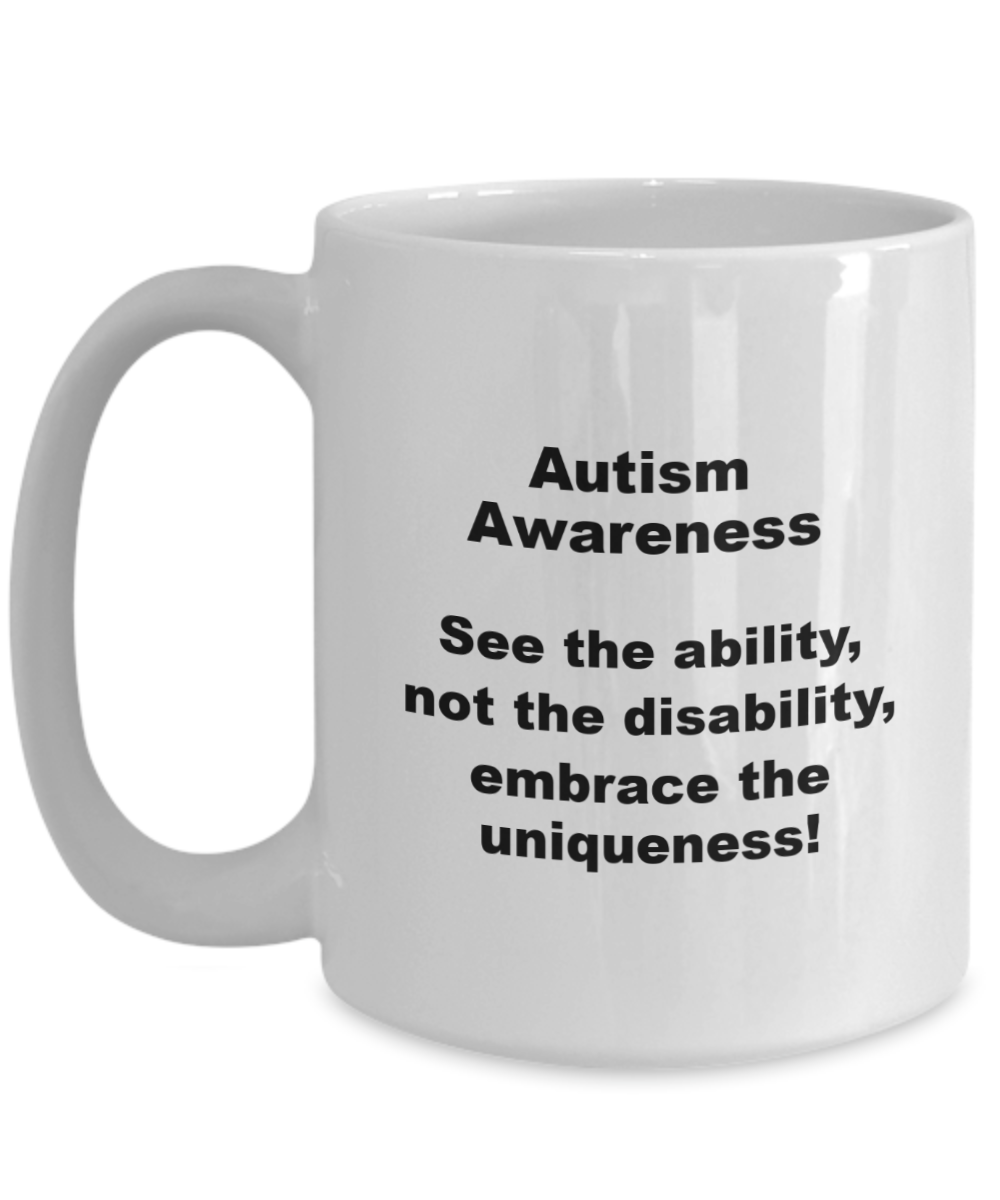Autism Awareness Month, Black/White Two Sizes to Pick From