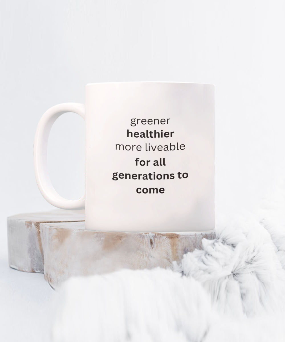 Motivational Clean Air Month Awareness Mug White/Black Available In 2 Sizes