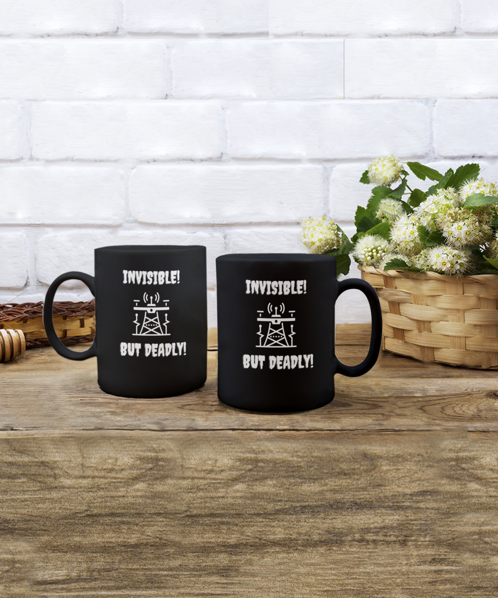 Electromagnetic Radiation Awareness Mug In Support of the Ones Concerned