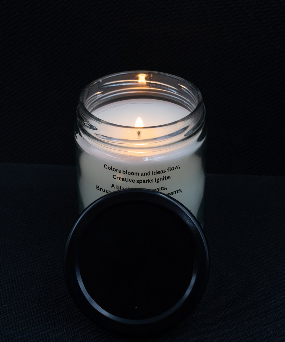 Creative Beginnings Month Candle to Celebrate the Birth and Growth of all With a Creative Side